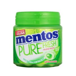 Mentos Gum Chewing-Gum Citrus Au Thé Vert S/Sucres : La Boite De 50 Dragées - 100 G