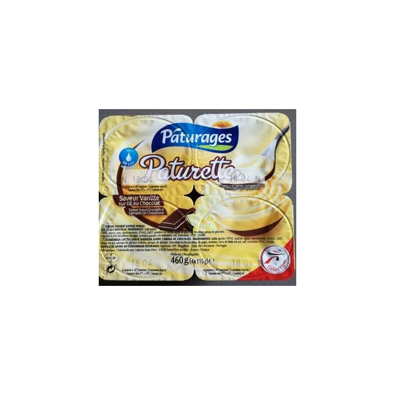 Paturages Patur.Cd Van.S/Choco 4X115G