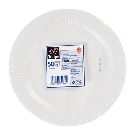 Domedia Assiette 23Cm X50 Blanc
