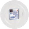Domedia Assiette 23Cm X50 Blanc