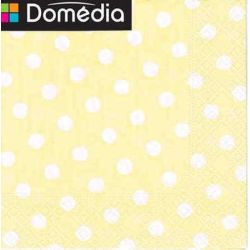 Domedia Dom Serv 25Cm X20 Pois Creme