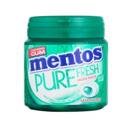 Mentos Gum Chewing-Gum Chloro Sans Sucres : La Boite De 50 Dragées 100 G