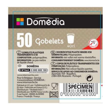 Domedia Dom Gob 50Cl X50 Transparent