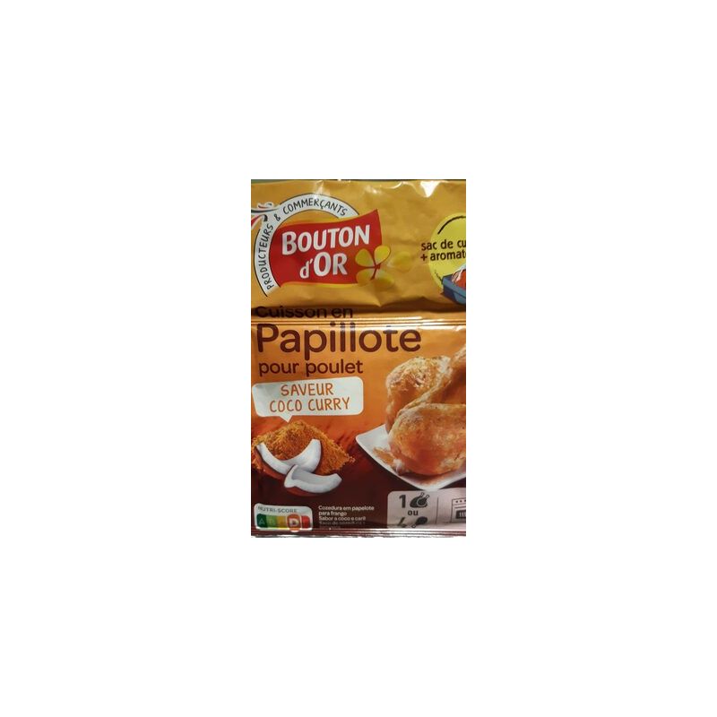 Bouton Dor Bo Papill.Poul.Curry Coco 28G