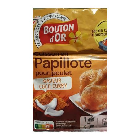 Bouton Dor Bo Papill.Poul.Curry Coco 28G