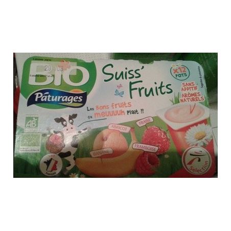 Paturages Pat.Suiss Fruits Bio 12X50G