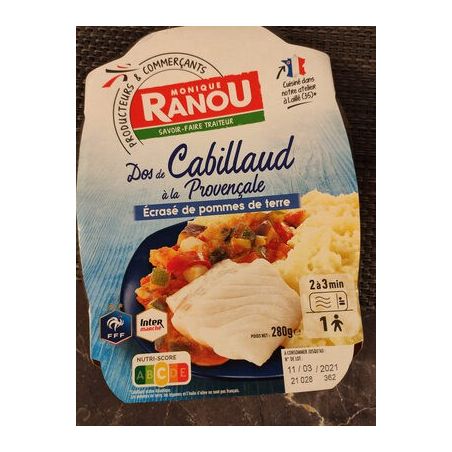 Ranou Dos Cabillaud Pdt 280G