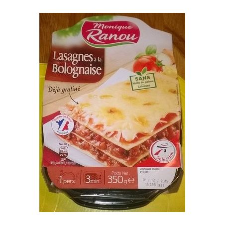 Ranou Lasagne Bolognaise 350G