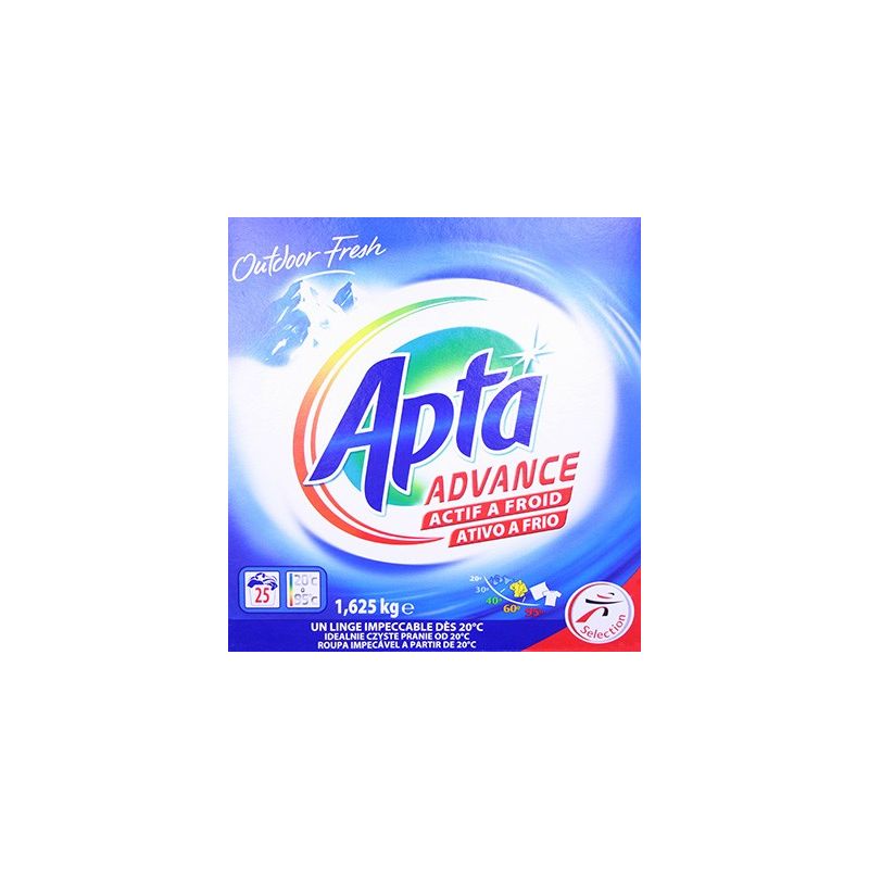 Apta Lessive Poudre Advance Actif À Froid 25 Doses 1,625K