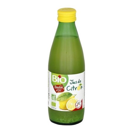 Bouton Dor Or Jus Citron Bio 25Cl