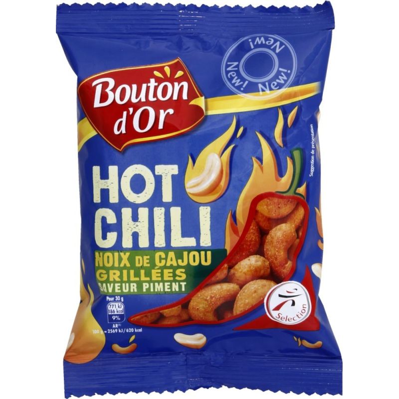 Bouton Dor Or Cajou Hot Chili 150G
