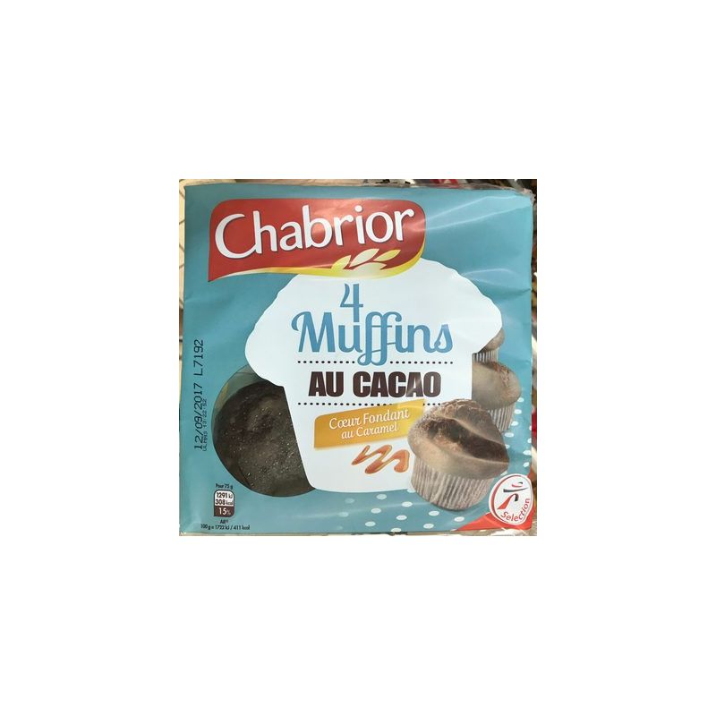 Chabrior Ch.Muffin Choc Coeur Cara.4X75