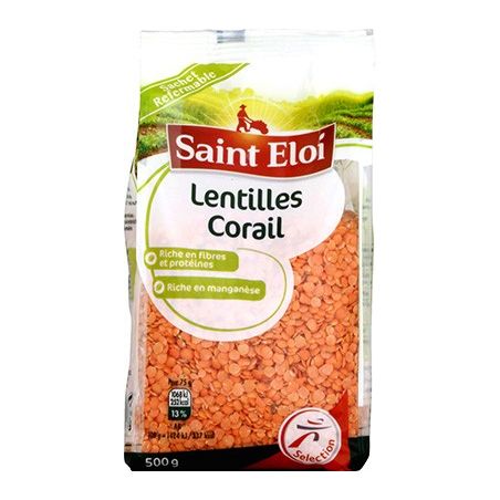 St Eloi Lentilles Corail 500G