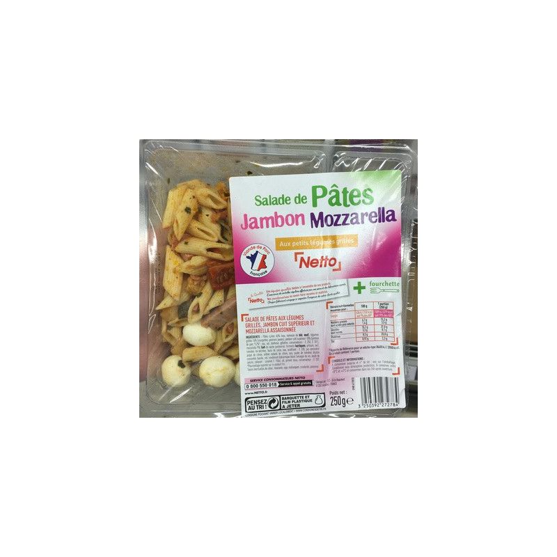 Netto Salade Pennes Jambon250G