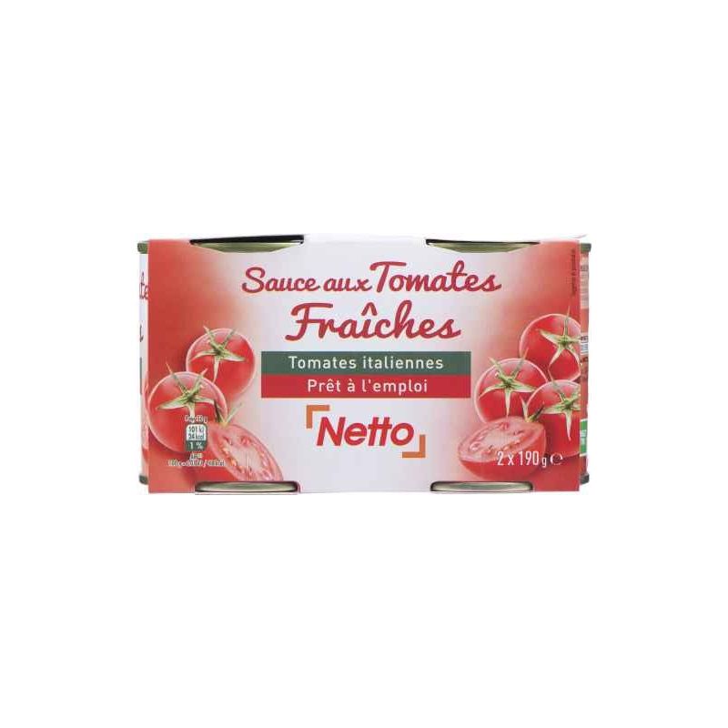 Netto Sauce Tomate 190G X2