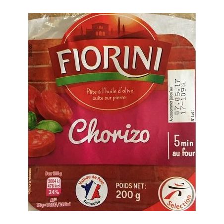 Fiorini Fio Pizza Indiv Ov Choriz 200G