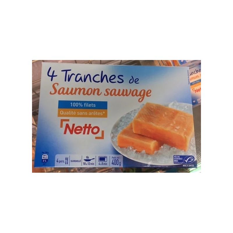 Netto Saumon Sauv.Nat X4 400G