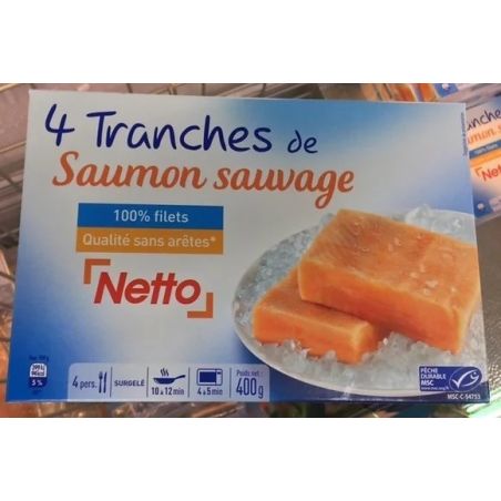 Netto Saumon Sauv.Nat X4 400G