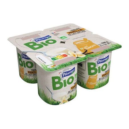 Paturages Pat Yrt Bio Vanille 4X125G