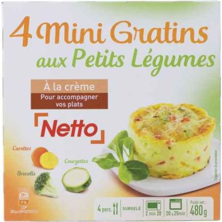 Netto Mini Gratin Legumx4 480G