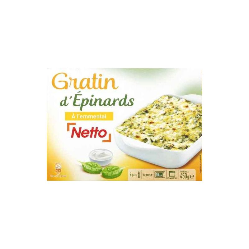 Netto Gratin D Epinards 450G