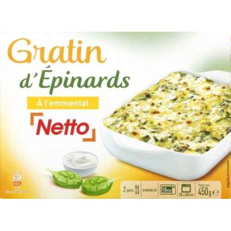 Netto Gratin D Epinards 450G