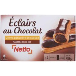 Netto Eclairs Choco X4 200G
