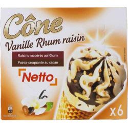 Netto Cone Rhum/Raisinx6 420G