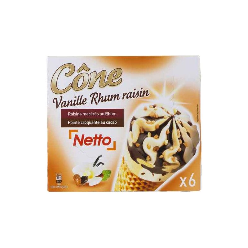 Netto Cone Rhum/Raisinx6 420G