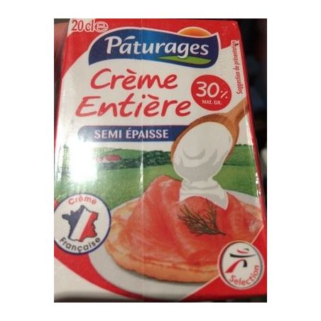 Paturages Pat Creme Uht Se 30% Bk 3X20Cl