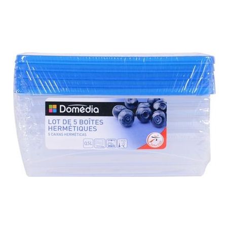 Domedia Dom 5 Boites Alim .Rect.0.50L