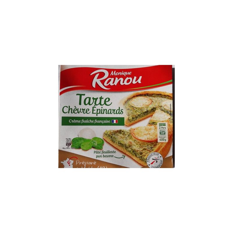 Ranou Tarte Chev Epinards 400G