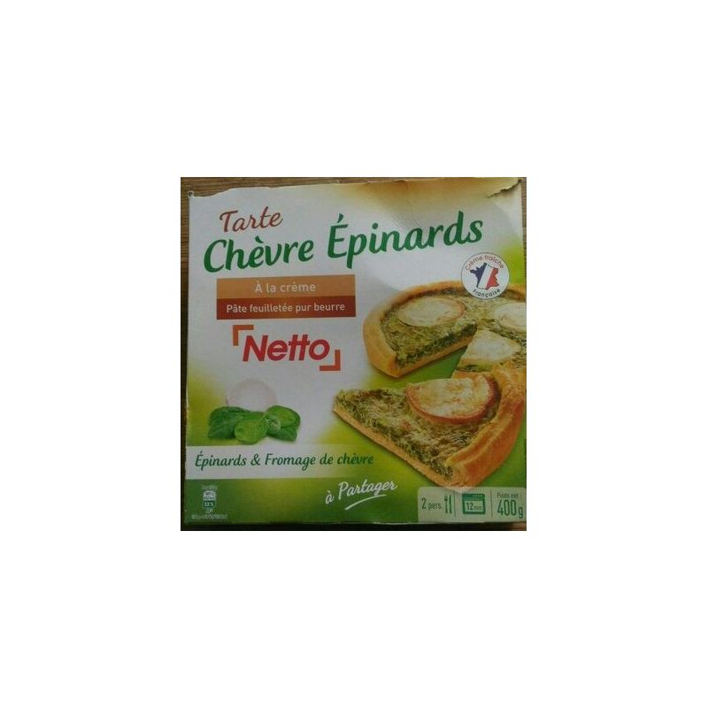 Netto Tarte Chev Epinard 400G