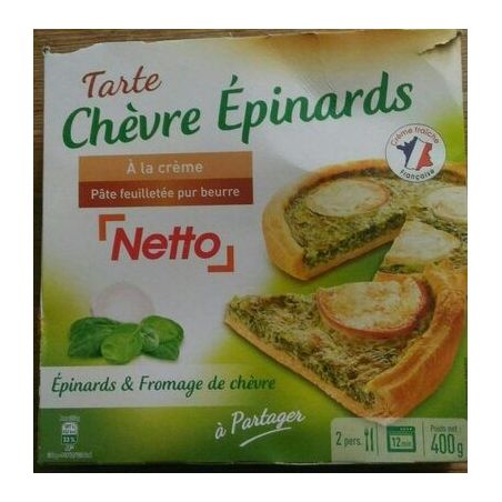 Netto Tarte Chev Epinard 400G