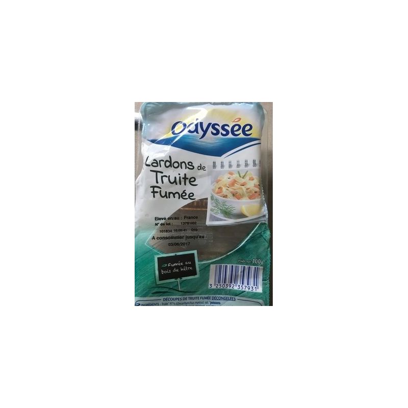Odyssee Odys Lardons Truite Fumee 100G