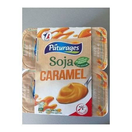 Paturages Pat Soja Caramel 4X100G