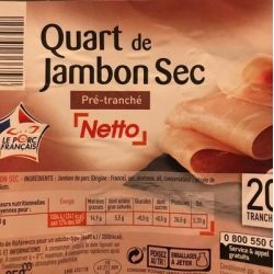 Netto Quart De Jambon 20T 250G