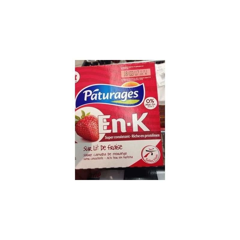 Paturages Pat. En-K 0% Fraise 4X100G