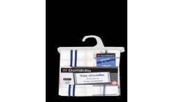 Domedia T.Oreiller 63 Carreaux Bleu