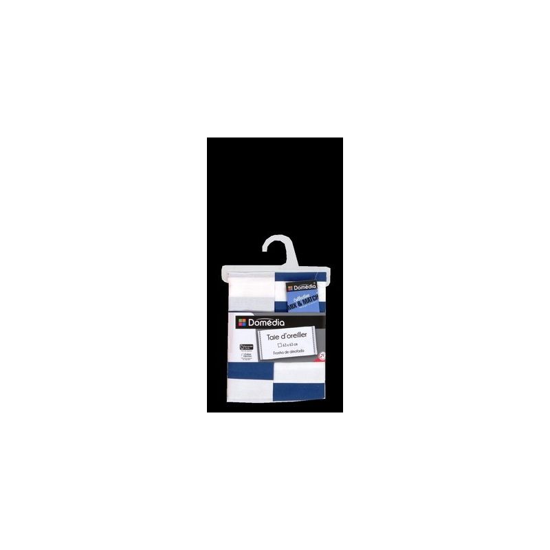Domedia T.Oreiller 63 Rayures Bleu