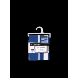 Domedia T.Oreiller 50 Rayures Bleu