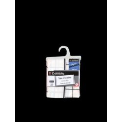 Domedia T.Oreiller 50 Carreaux Noir