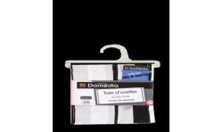 Domedia T.Oreiller 50 Rayures Noir