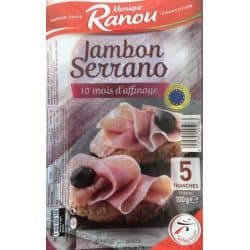 Ranou Jambon Serrano 5Tr 100Gr