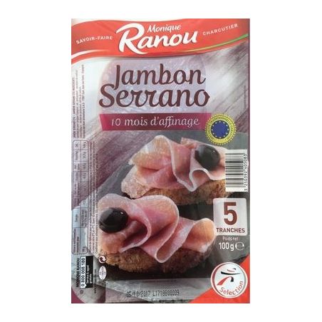 Ranou Jambon Serrano 5Tr 100Gr