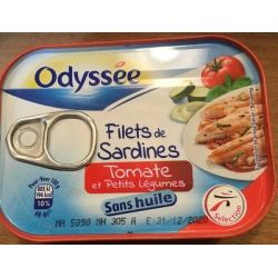 Odyssee Odys Filet Sardin Tom/Leg 100G