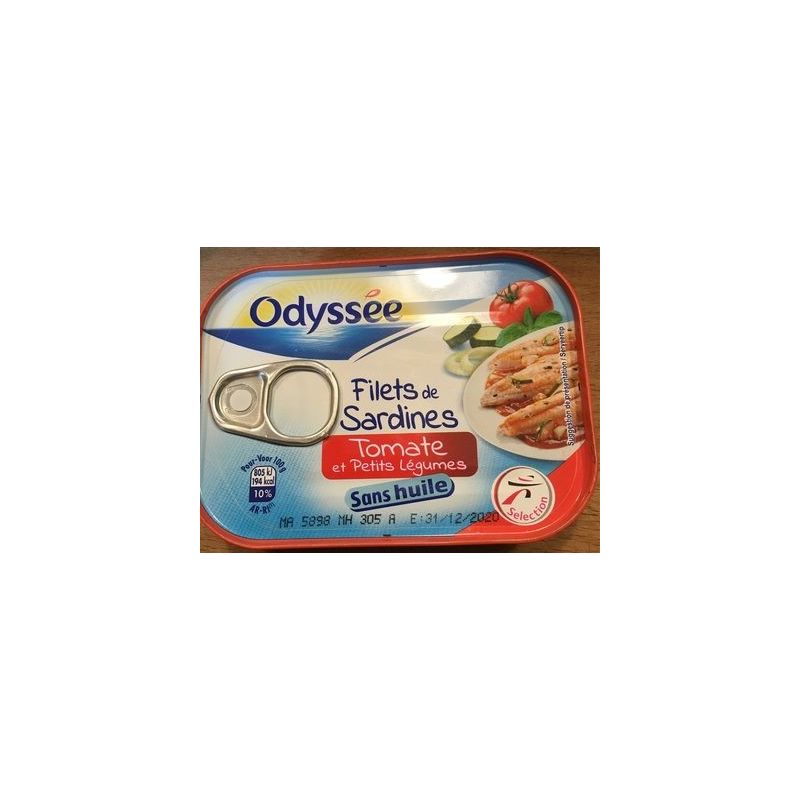 Odyssee Odys Filet Sardin Tom/Leg 100G