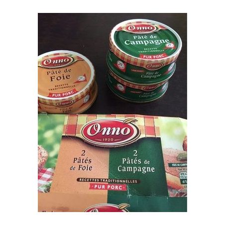 Onno Pates 2Foie 2Campag 4X80G