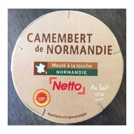 Netto Camembert Lait Cru 250G