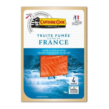 Capitaine Cook Truite Fumee France 120G